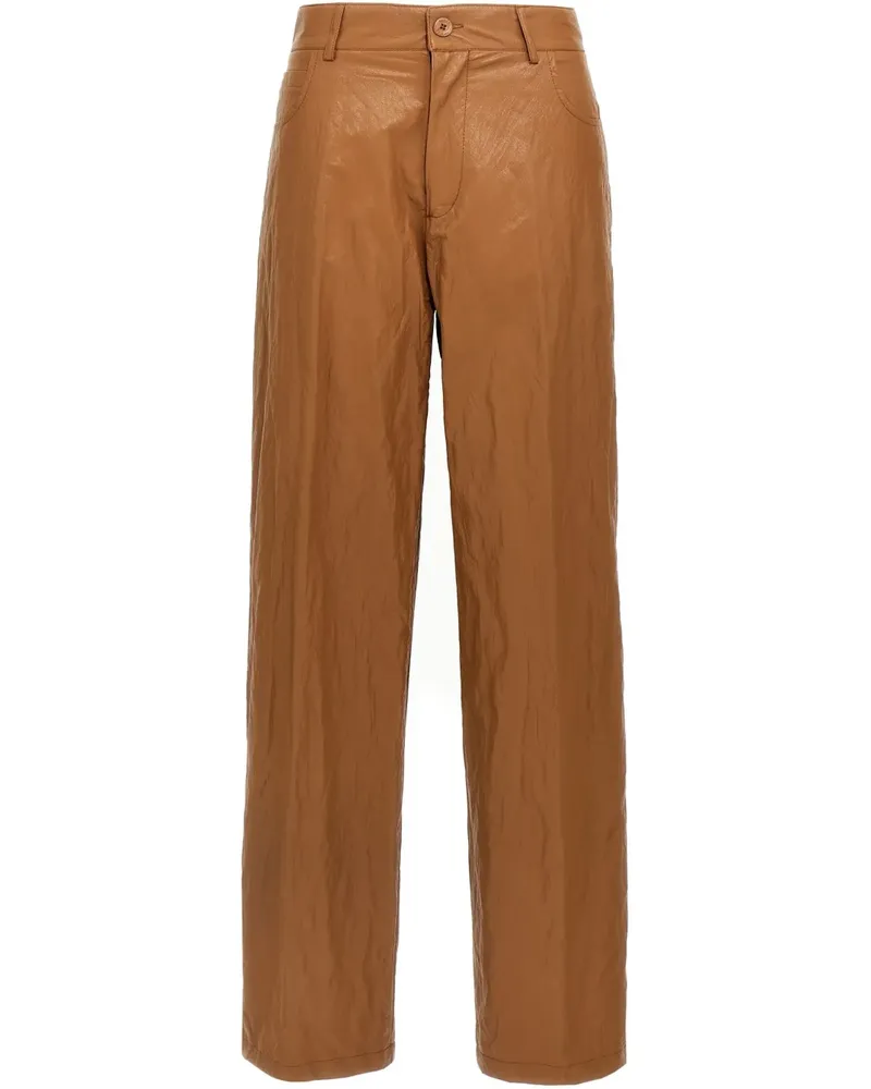 NUDE Hose aus Faux-Leder - Braun Braun