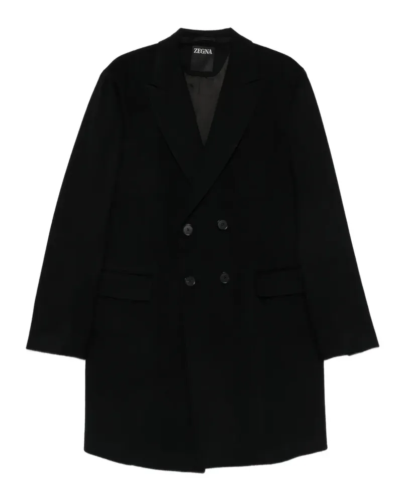 Ermenegildo Zegna double-breasted coat - Schwarz Schwarz