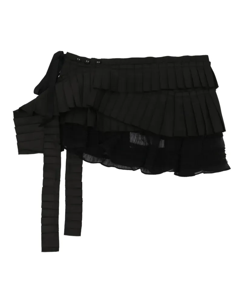 Rokh Micro Gürtel mit Falten - Schwarz Schwarz