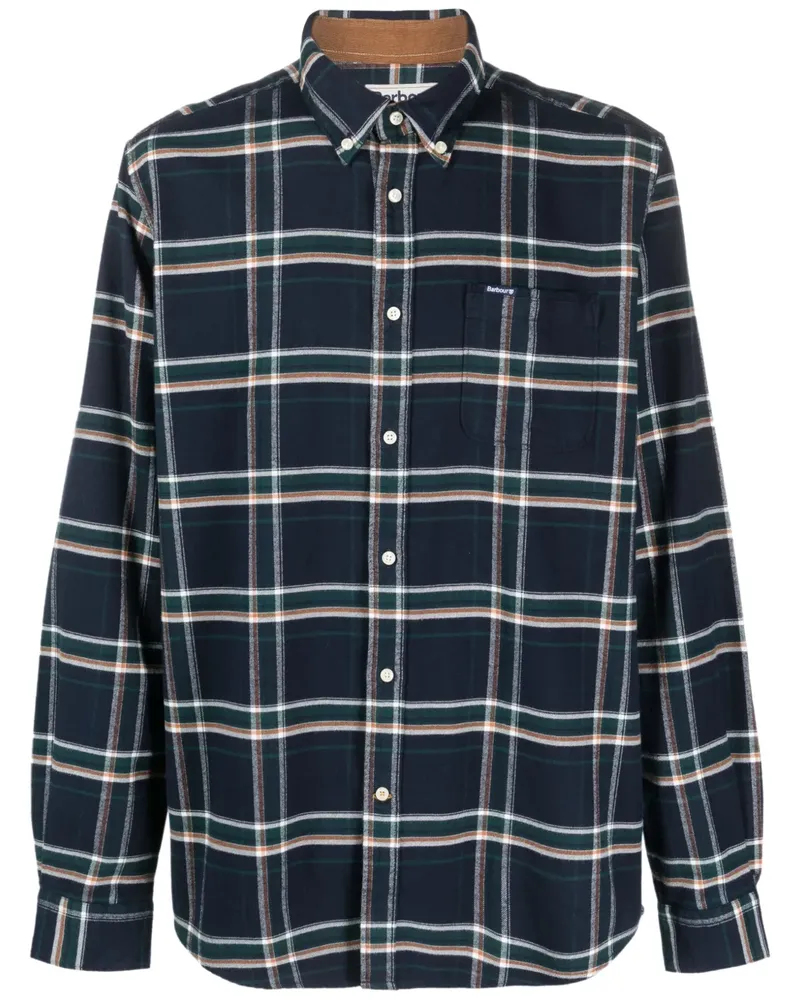 Barbour Kariertes Hemd - Blau Blau