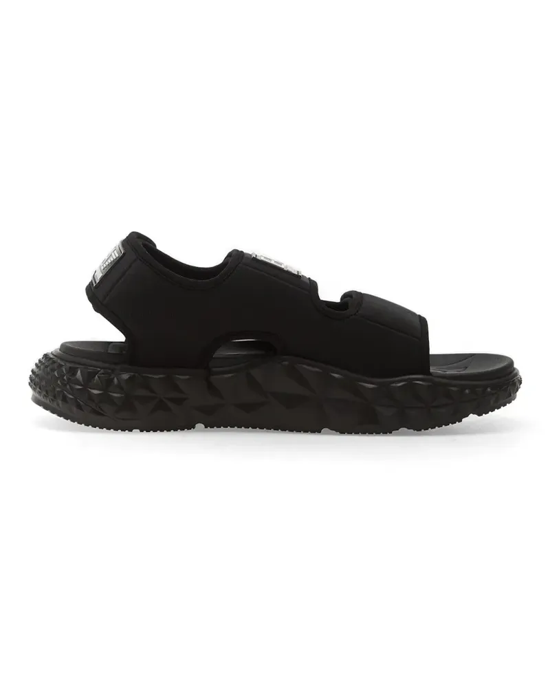 EA7 Kombat touch-strap sandals - Schwarz Schwarz
