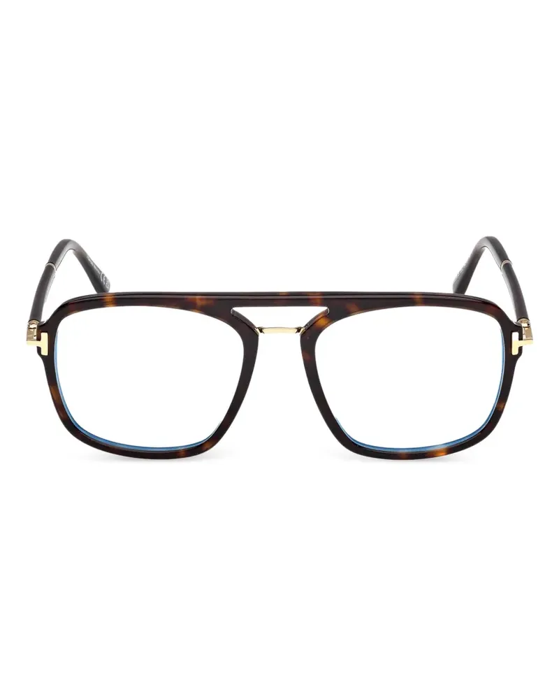 Tom Ford Pilotenbrille in Schildpattoptik - Braun Braun