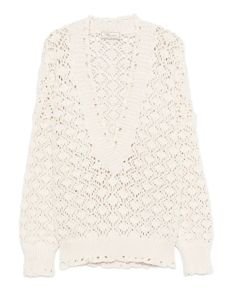 Blumarine V-neck sweater - Nude Nude