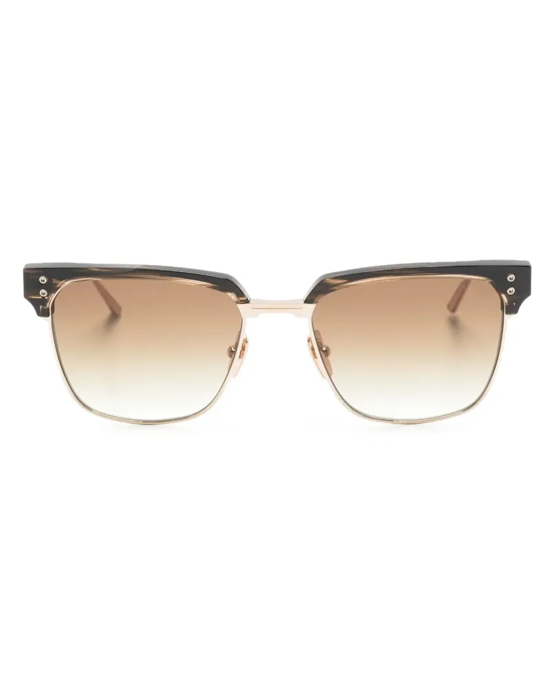 DITA Sonnenbrille mit eckigem Gestell - Braun Braun