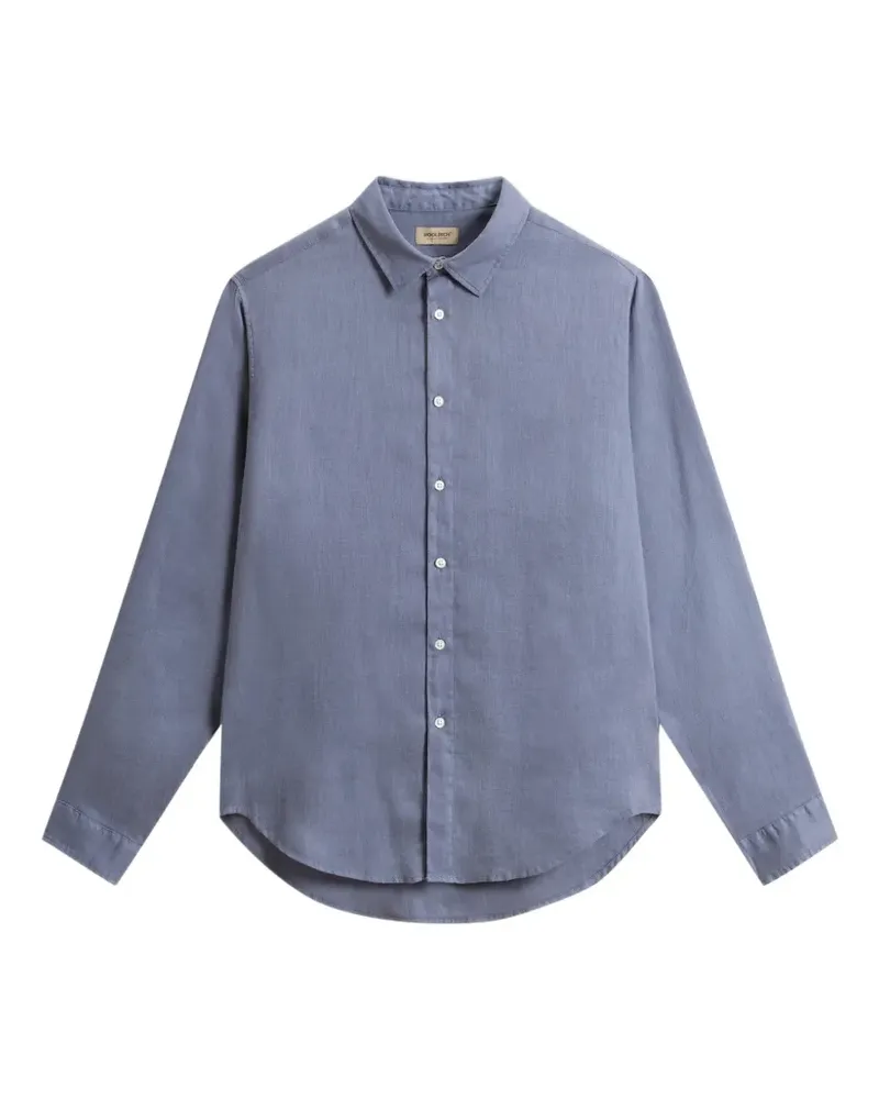 Woolrich button long-sleeved shirt - Blau Blau