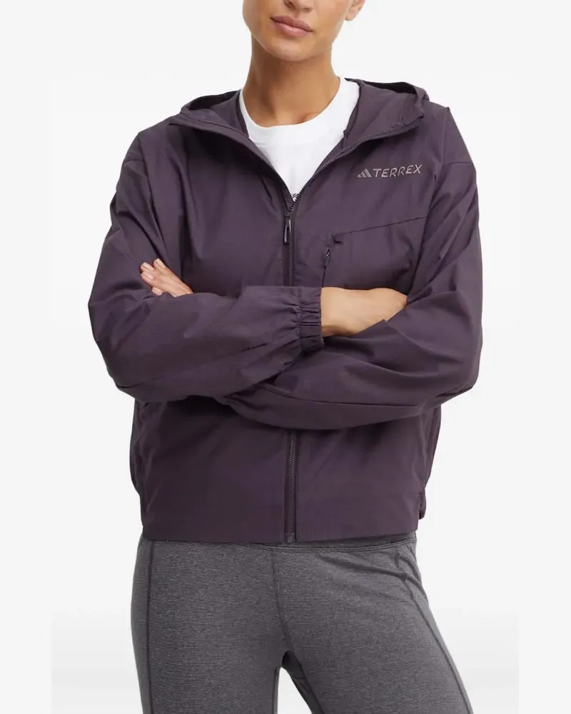 adidas hooded zip-up jacket - Violett Violett