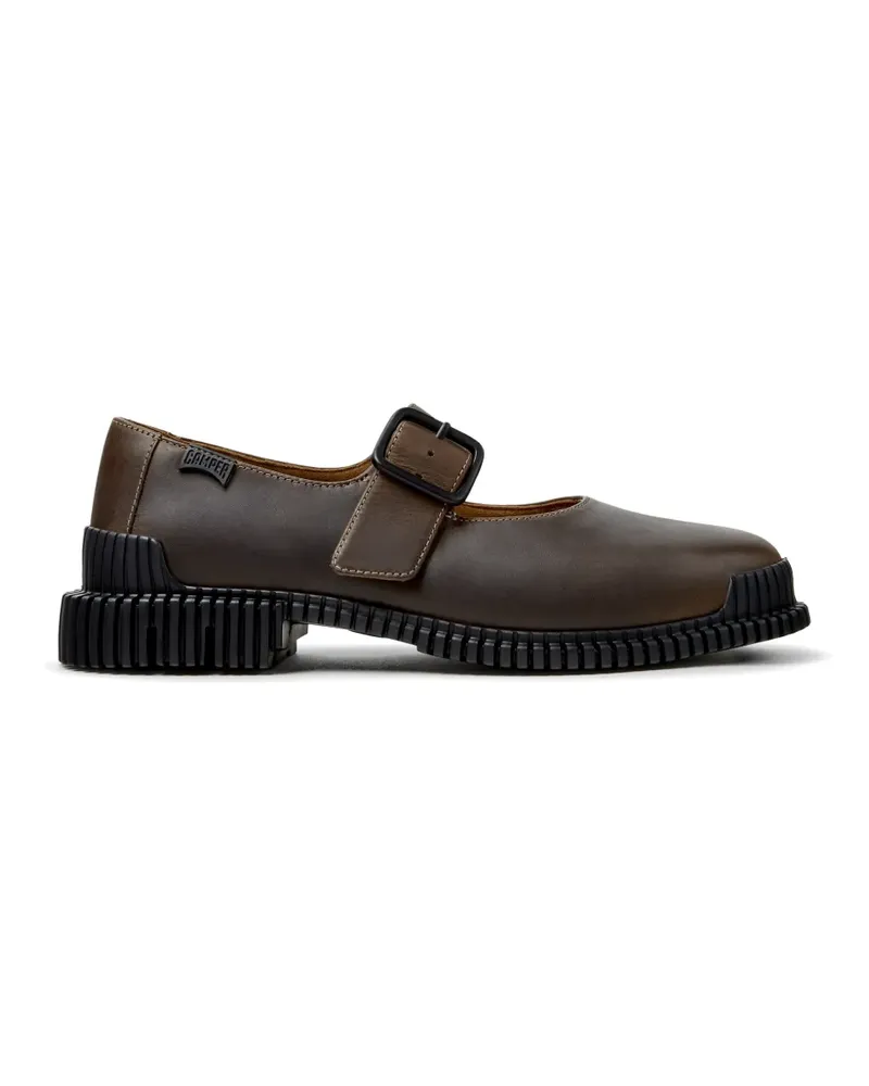 Camper Pix buckle-fastening leather ballet flats - Braun Braun