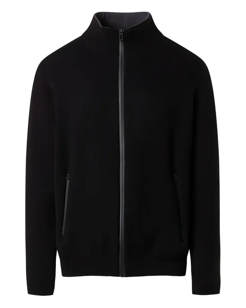 North Sails Bonded full-zip sweater - Schwarz Schwarz