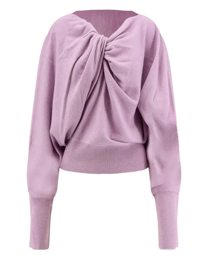 Alberta Ferretti Drapierter Pullover - Rosa Rosa