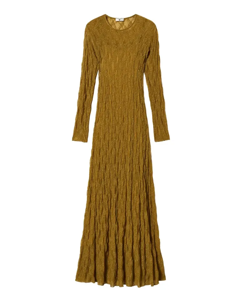 Twin-Set Langes Kleid aus Spitze - Grün Grün