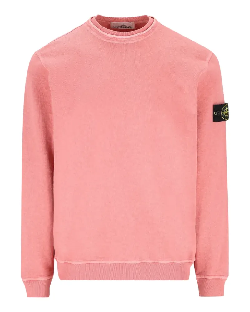 Stone Island crew-neck patch sweatshirt - Rosa Rosa