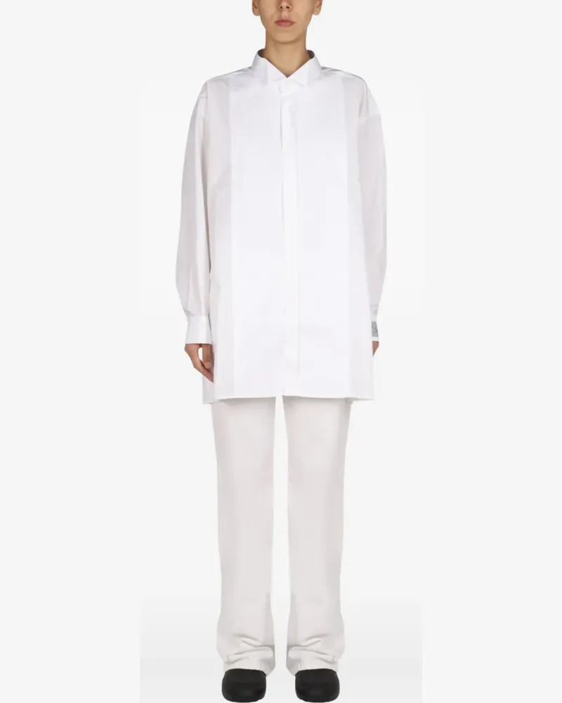 Raf Simons logo patch shirt - Weiß Weiß