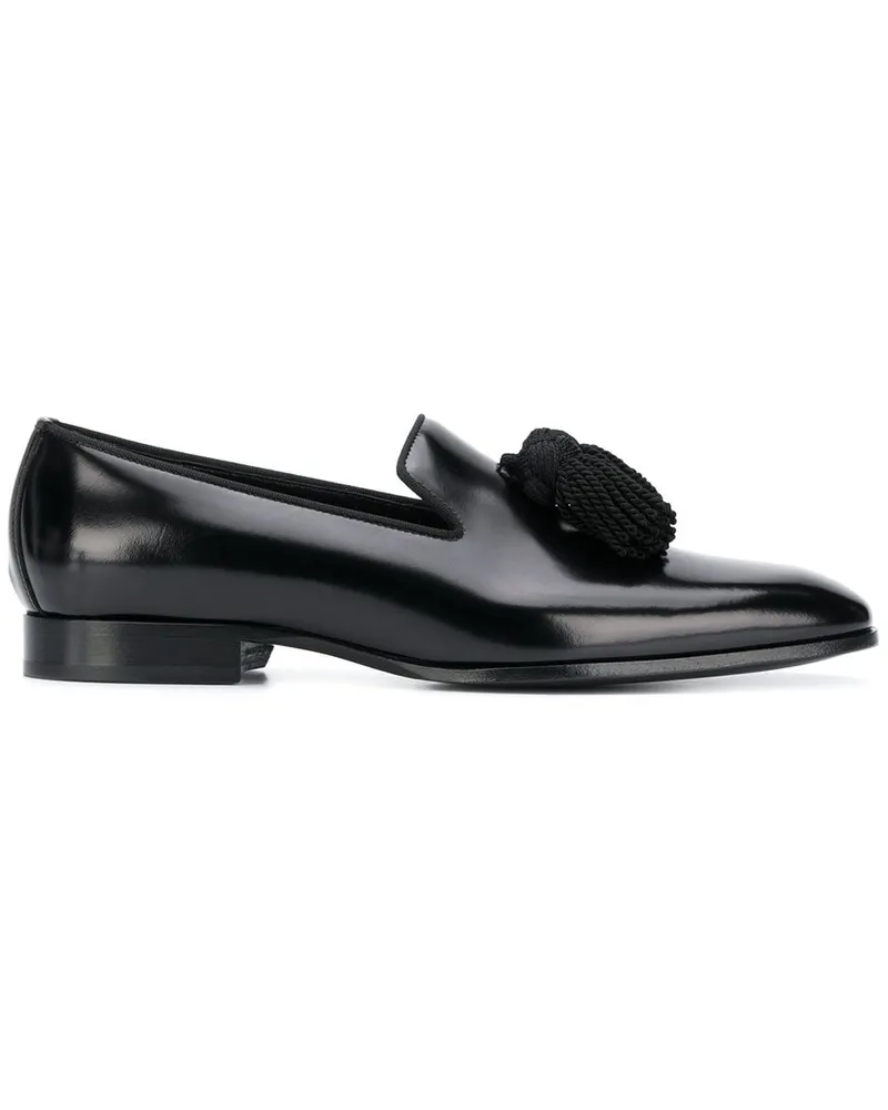 Jimmy Choo Foxley Loafer mit Quasten Schwarz