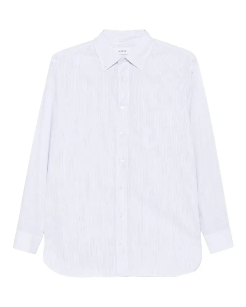 LARDINI Gestreiftes Hemd - Weiß Weiß
