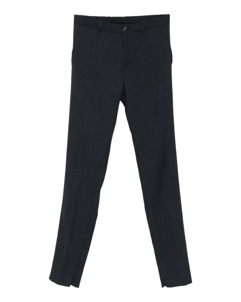 Incotex Hose mit Mikro-Muster - Blau Blau