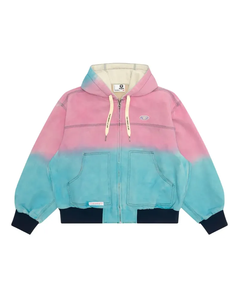 BAPE Kapuzenjacke mit Dip-Dye-Effekt - Rosa Rosa