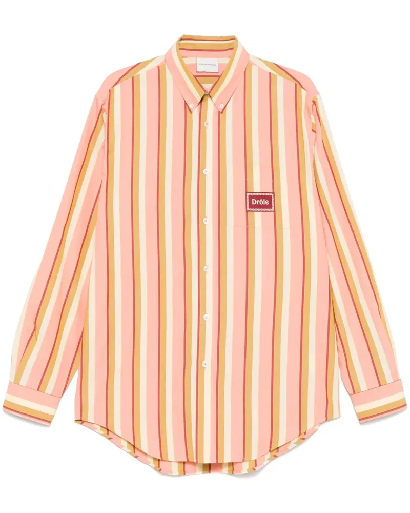 Drôle de Monsieur La Chemise Rayée Hemd - Rosa Rosa