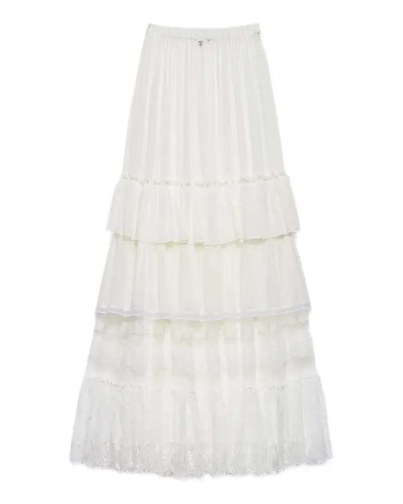 Aniye By ruffled lace maxi skirt - Nude Nude