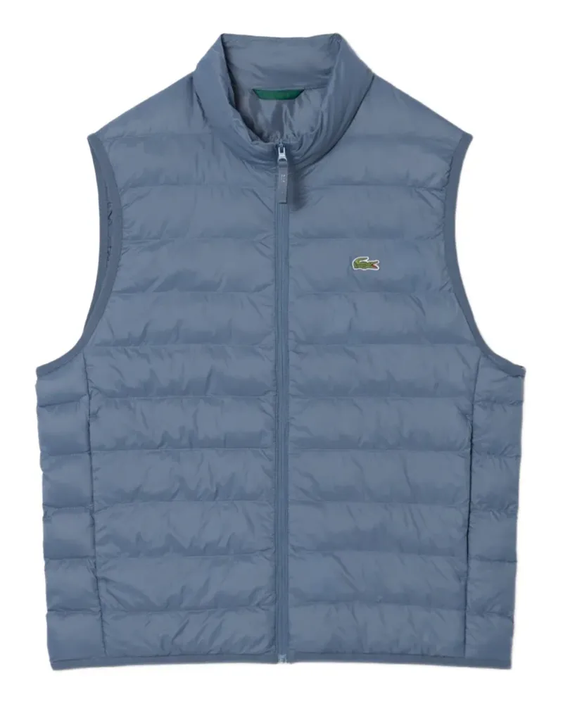 Lacoste logo-patch quilted gilet - Grau Grau