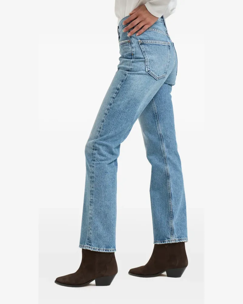 AGOLDE Gerade Jeans im Distressed-Look - Blau Blau