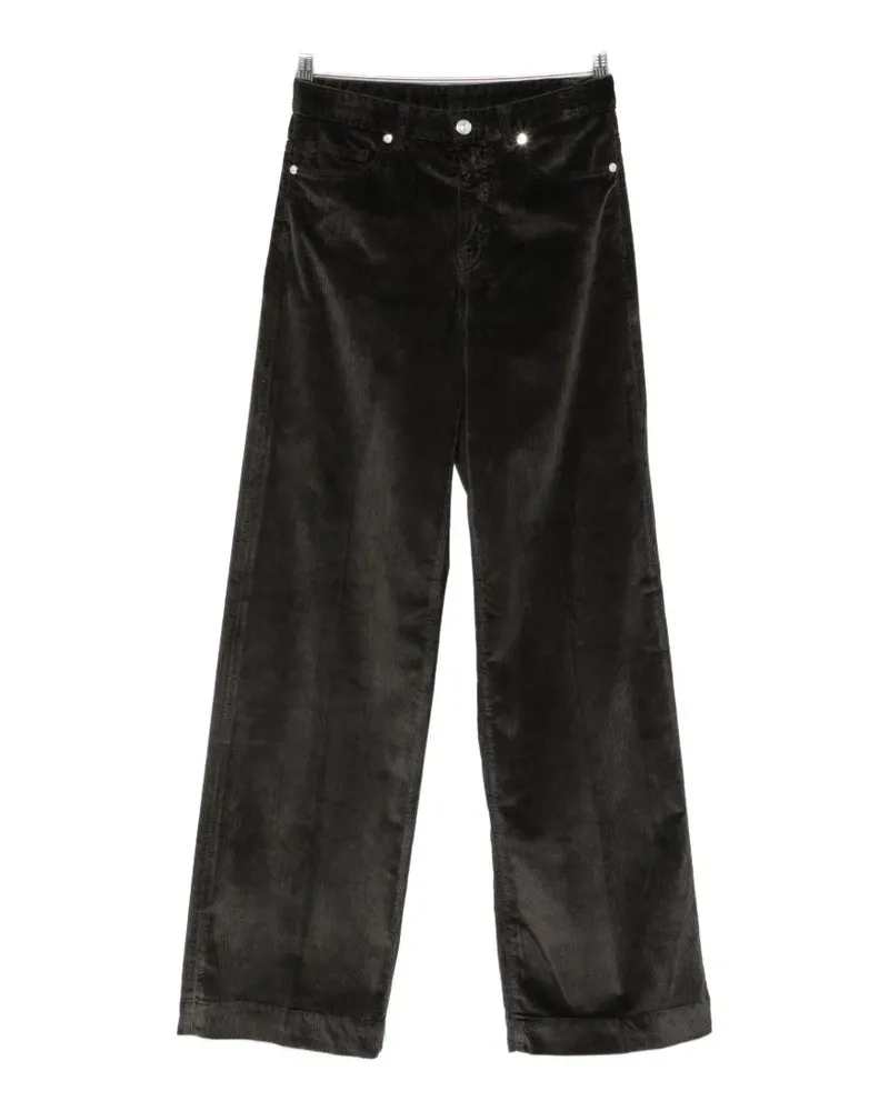 nine:inthe:morning corduroy wide-leg trousers - Grau Grau
