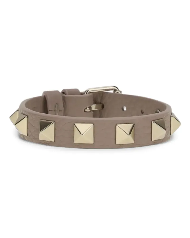 Valentino Garavani Rockstud Lederarmband - Nude Nude