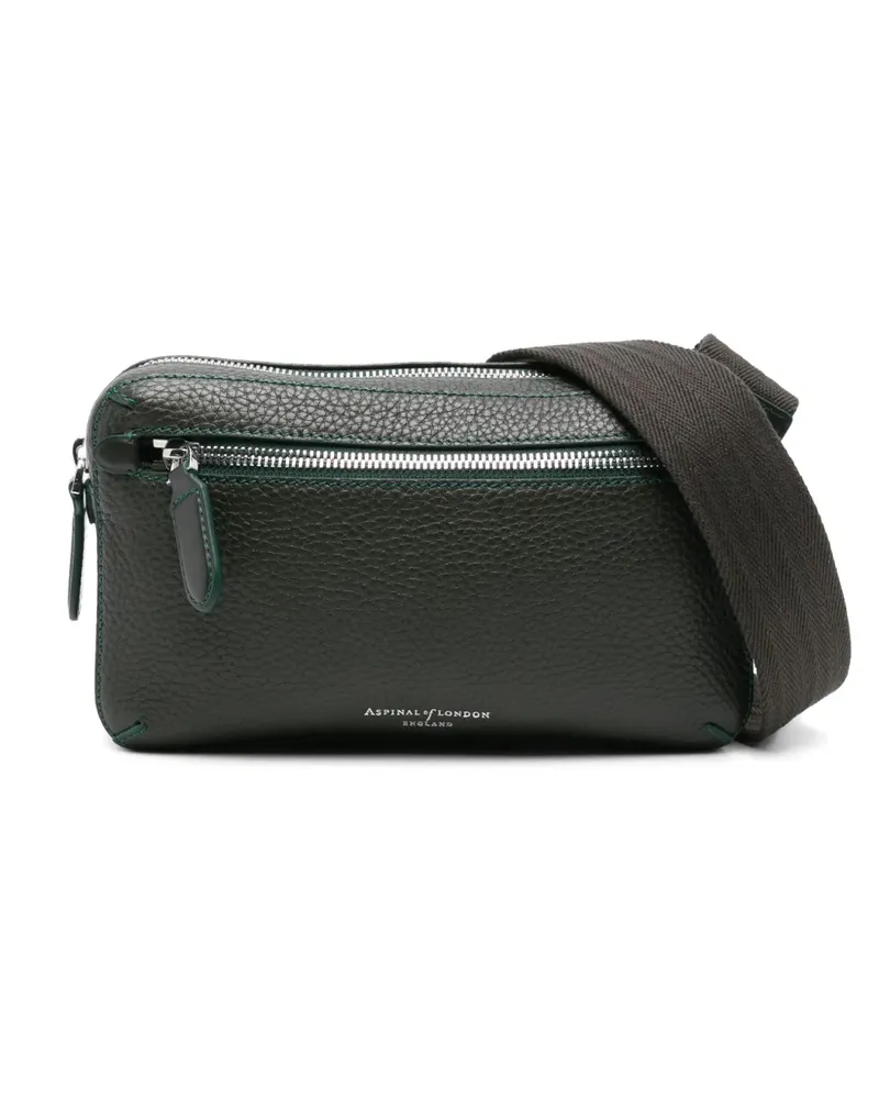Aspinal of London Reporter Forest Kuriertasche - Grün Grün