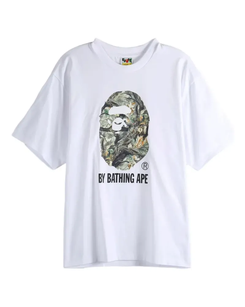 BAPE Tree Edge Camo logo-print T-shirt - Weiß Weiß