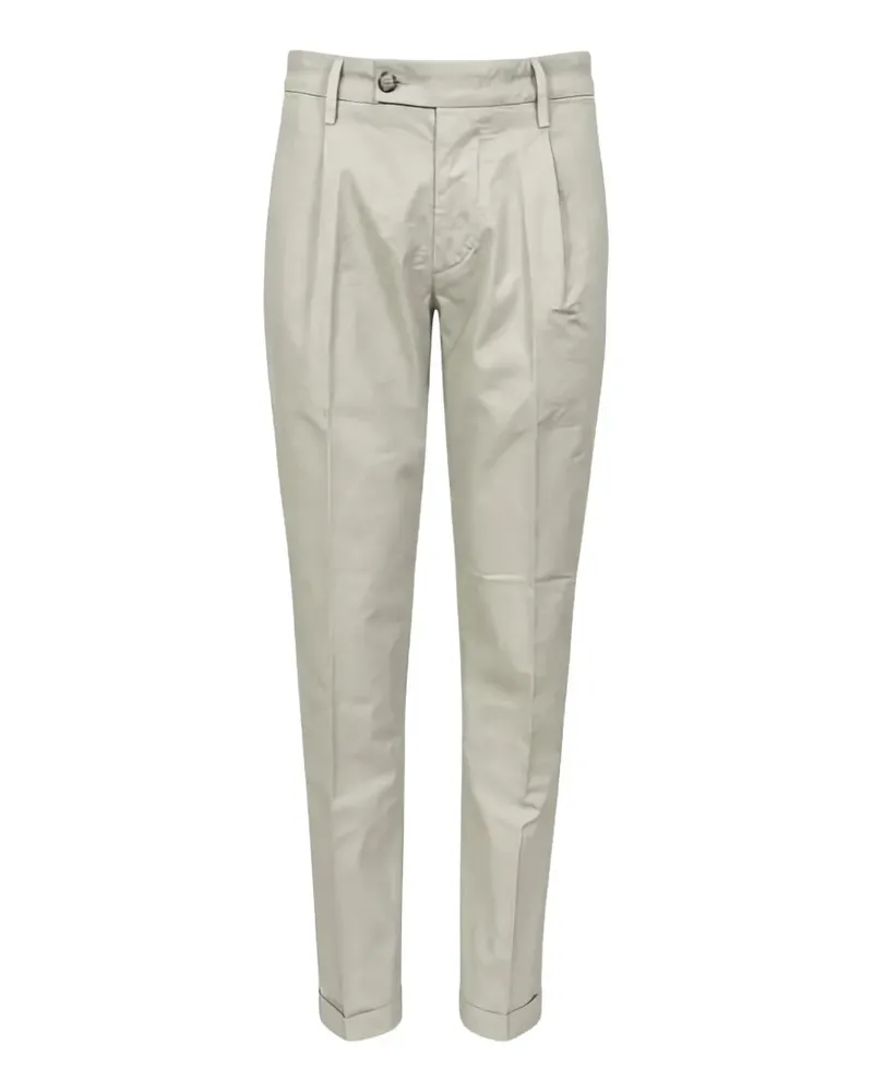 Re-HasH pleated-front cuffed trousers - Nude Nude