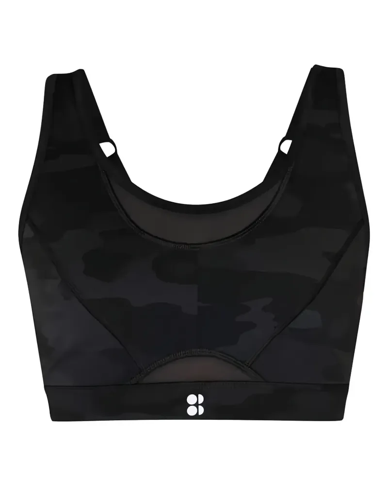 Sweaty Betty Power Icon Lauf-BH - Schwarz Schwarz