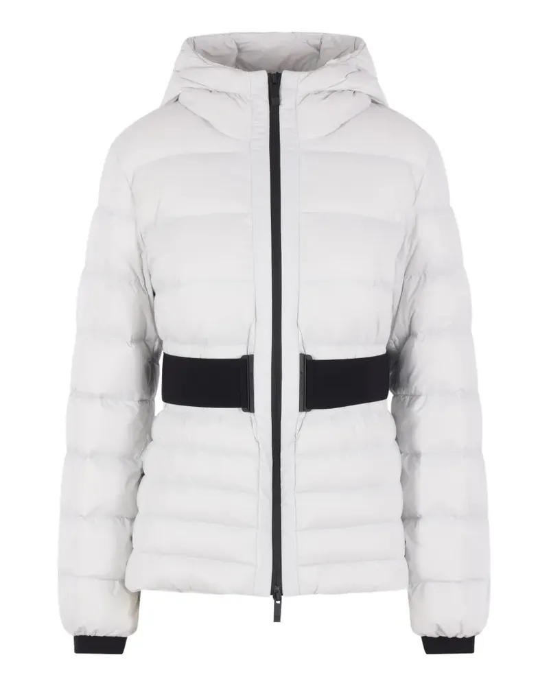 Moncler belted quilted jacket - Weiß Weiß