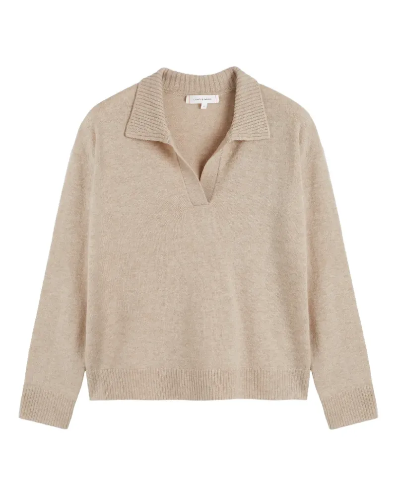 Chinti & Parker polo-collar sweater - Nude Nude