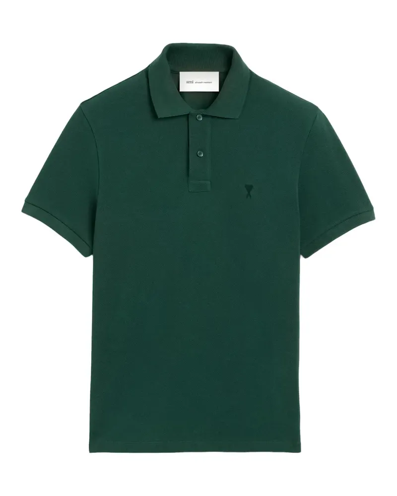 AMI Paris Poloshirt aus Baumwolle - Grün Grün