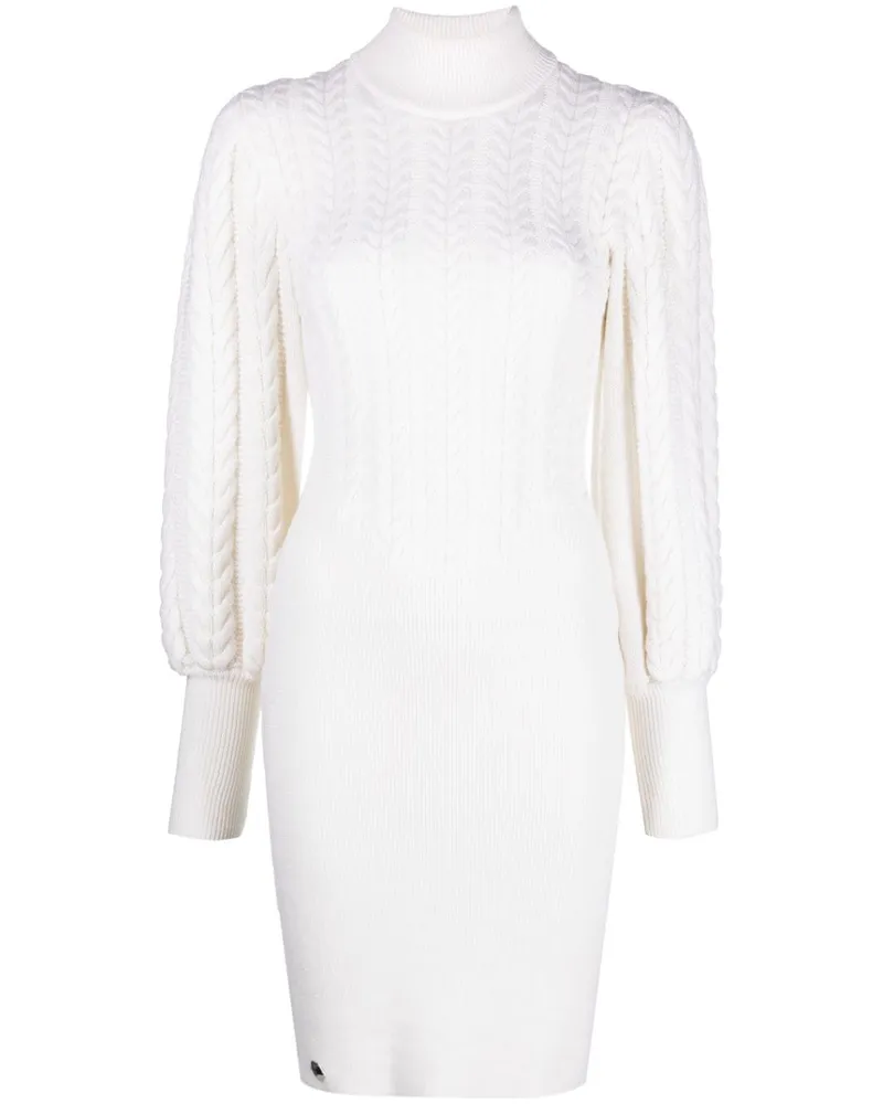 Philipp Plein Pullover mit Zopfmuster - Weiß Weiß