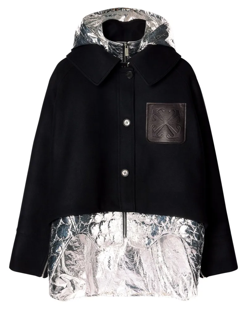 OFF-WHITE Parka im Layering-Look - Schwarz Schwarz