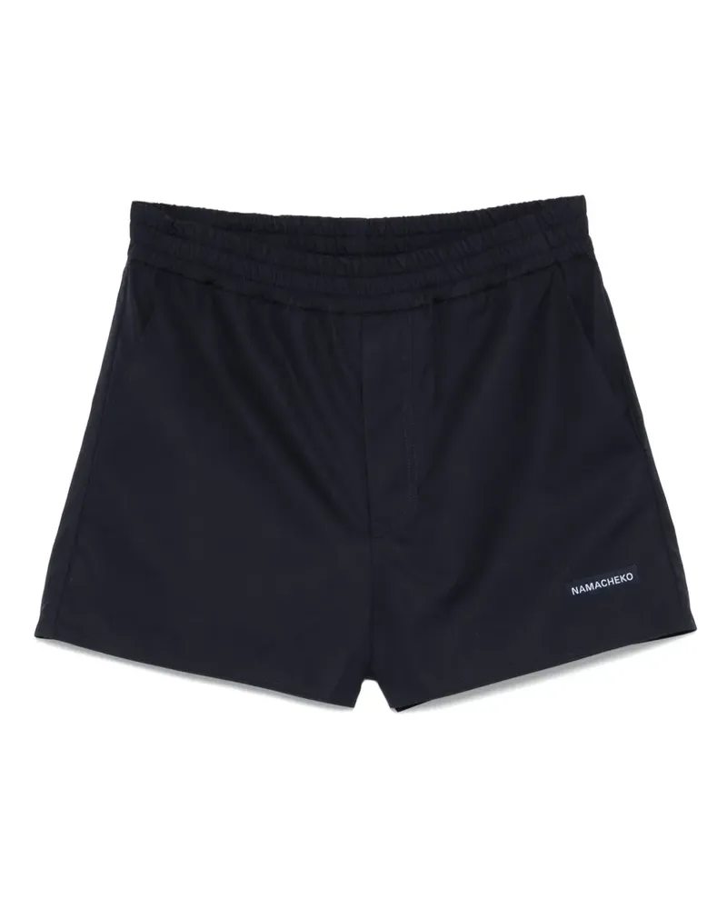 Namacheko Shorts mit Logo-Patch - Blau Blau