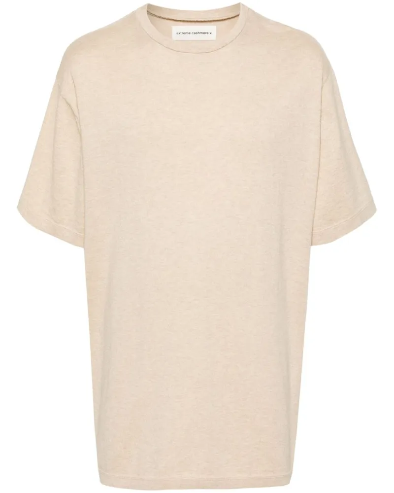 extreme cashmere Meliertes Rik T-Shirt Nude