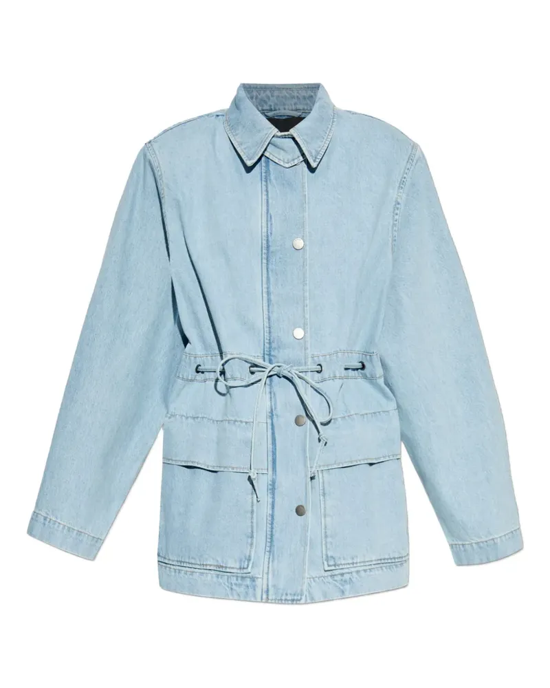 ROTATE Birger Christensen Jeansjacke mit Gürtel - Blau Blau