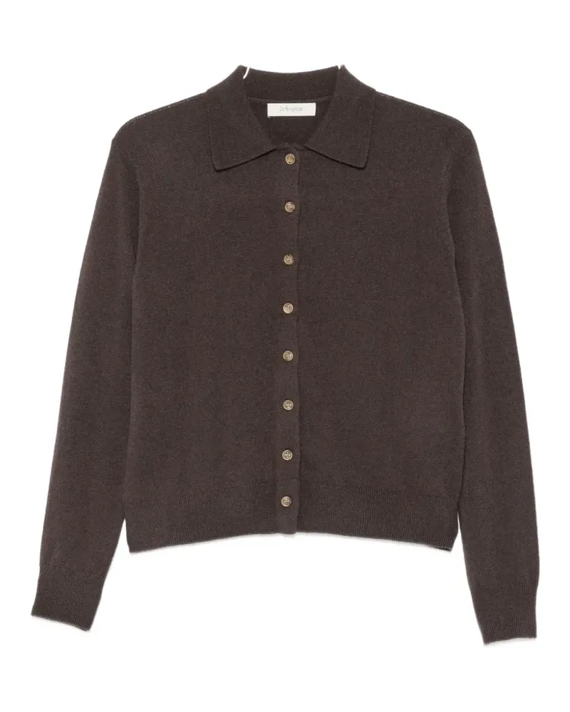 JcSophie Porcelain button-up collared cardigan - Braun Braun