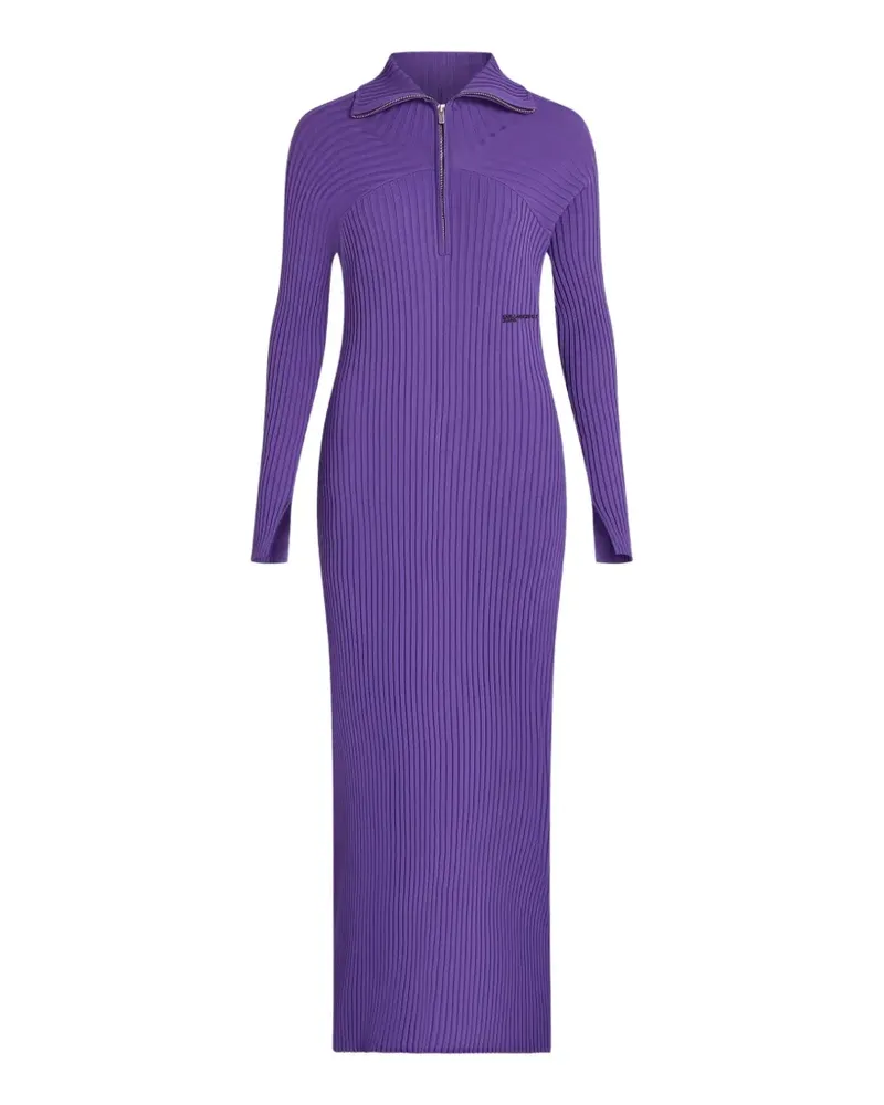 Karl Lagerfeld Strickkleid mit Reißverschluss - Violett Violett