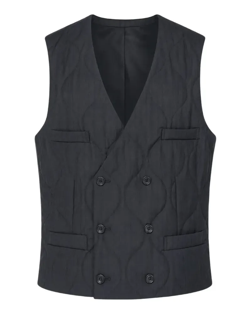 Comme des Garçons quilted double-breasted waistcoat - Schwarz Schwarz