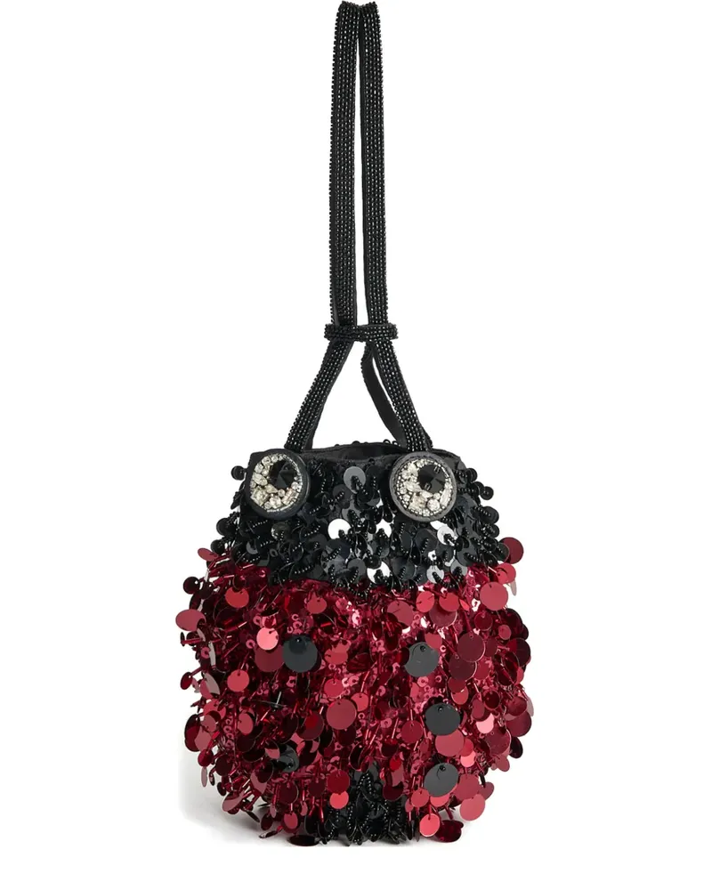 Anya Hindmarch Ladybird Beuteltasche mit Pailletten - Rot Rot
