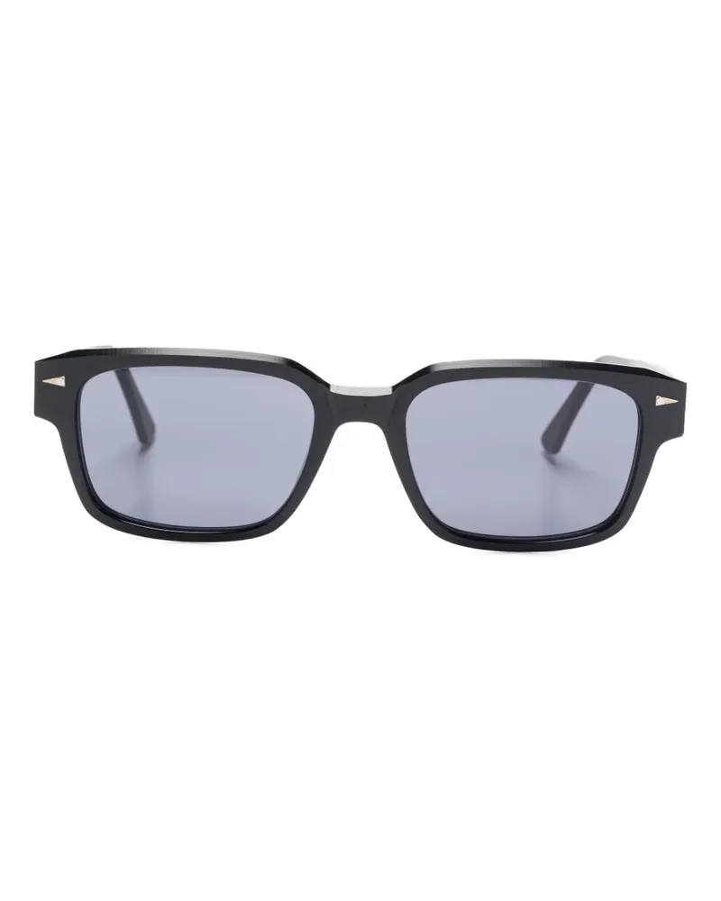 AHLEM Beaux-Arts Sonnenbrille mit eckigem Gestell - Schwarz Schwarz
