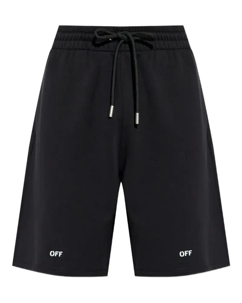 OFF-WHITE Shorts mit Kordelzug - Schwarz Schwarz