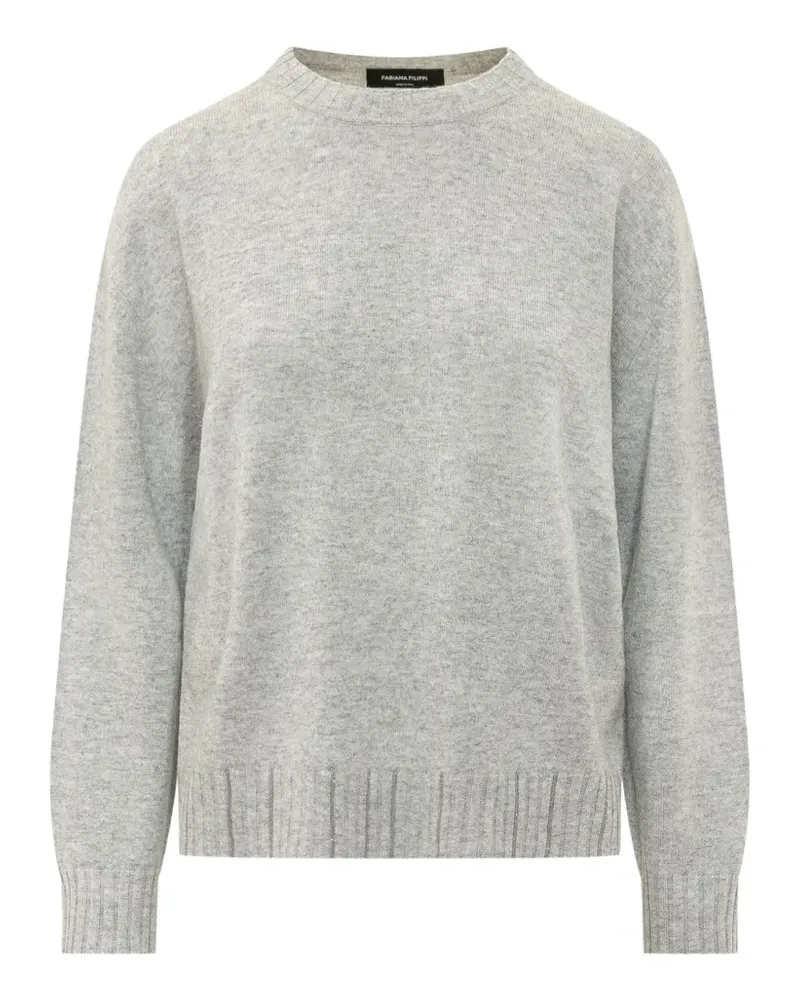 Fabiana Filippi ribbed-trim sweater - Grau Grau