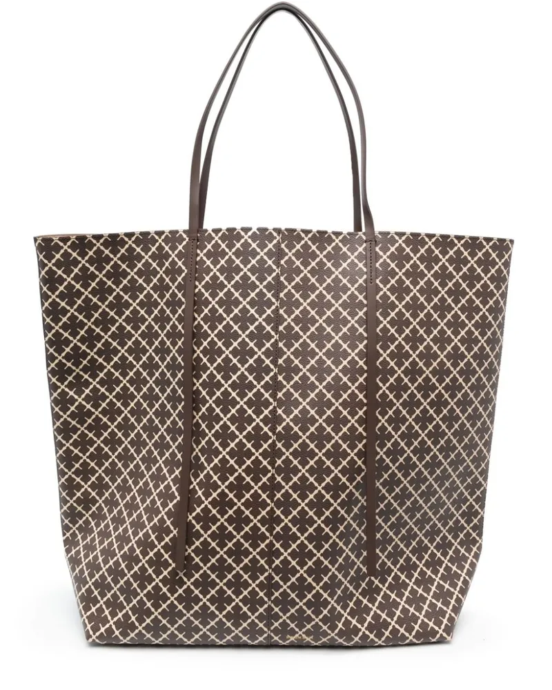 By Malene Birger Shopper mit Print - Braun Braun