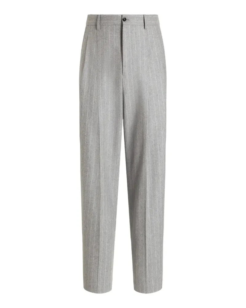 Dolce & Gabbana Flanell-Chino mit Nadelstreifen - Grau Grau