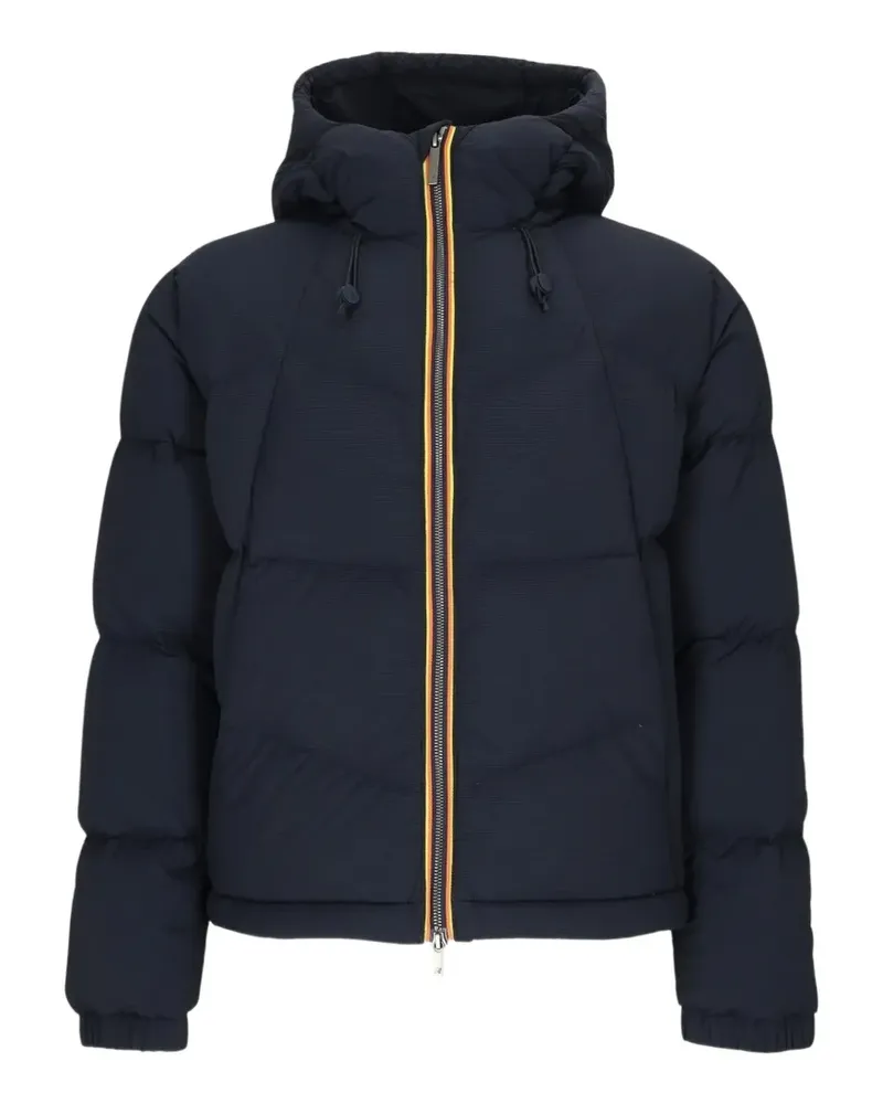K-Way quilted hooded jacket - Blau Blau