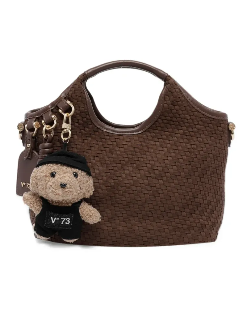 V°73 Zelda woven tote bag - Braun Braun