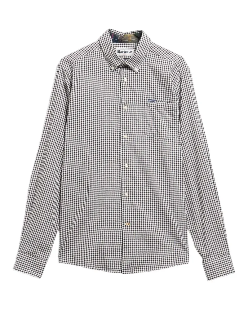 Barbour Padshaw Hemd mit Vichy-Karo und Button-down-Kragen - Weiß Weiß